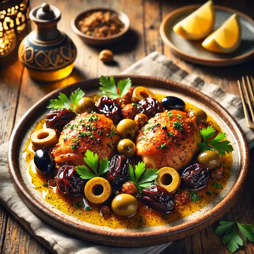 Succulent Marbella Chicken with Olives and Prunes Recipes
