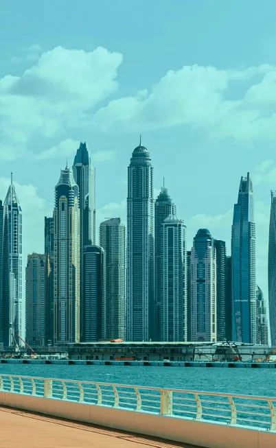 Dubai city center skyline
