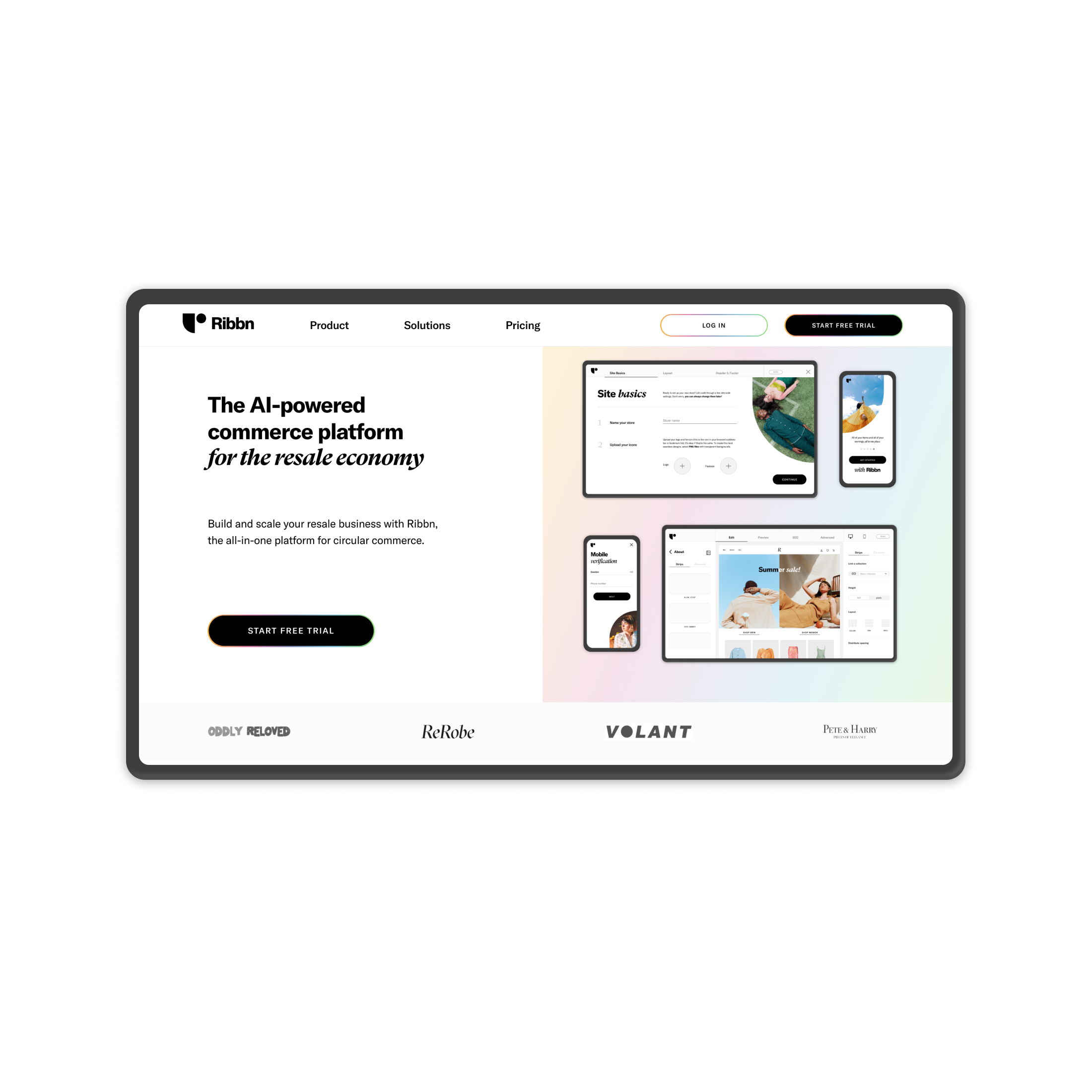 Ribbn Merchant Platform & Seller App