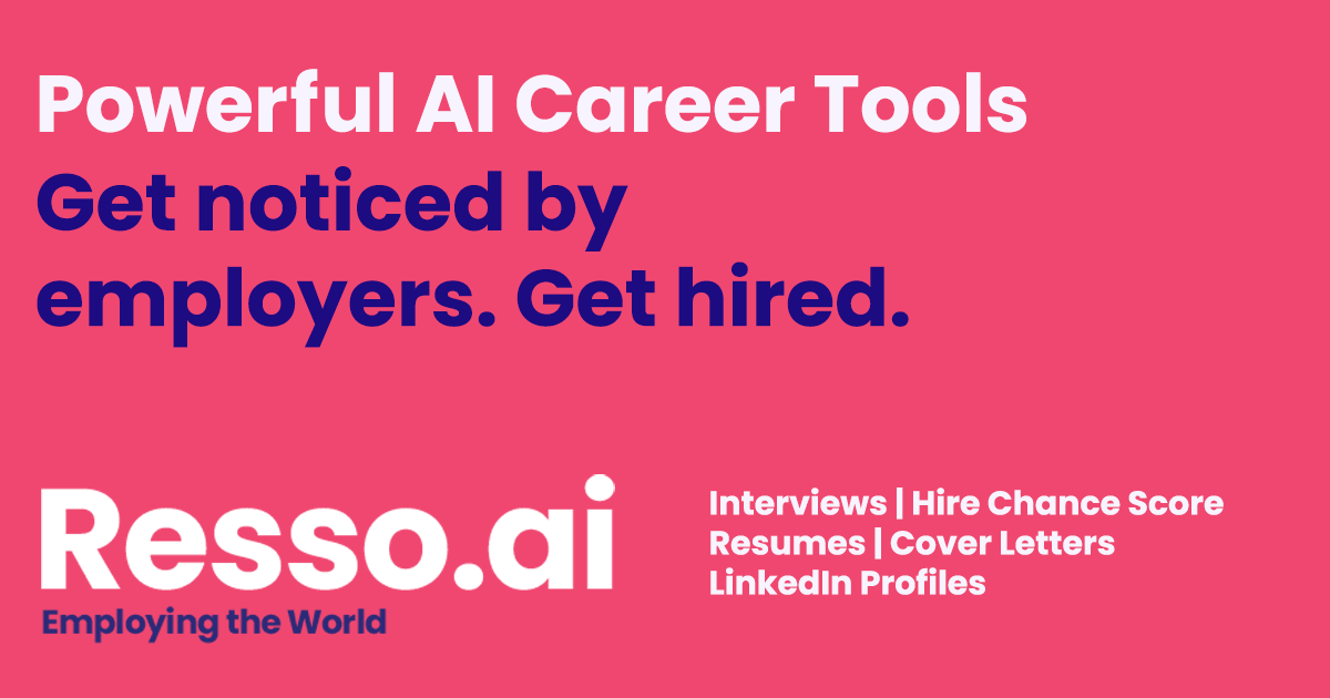 Resso.ai - Your Career Copilot // Employing the World