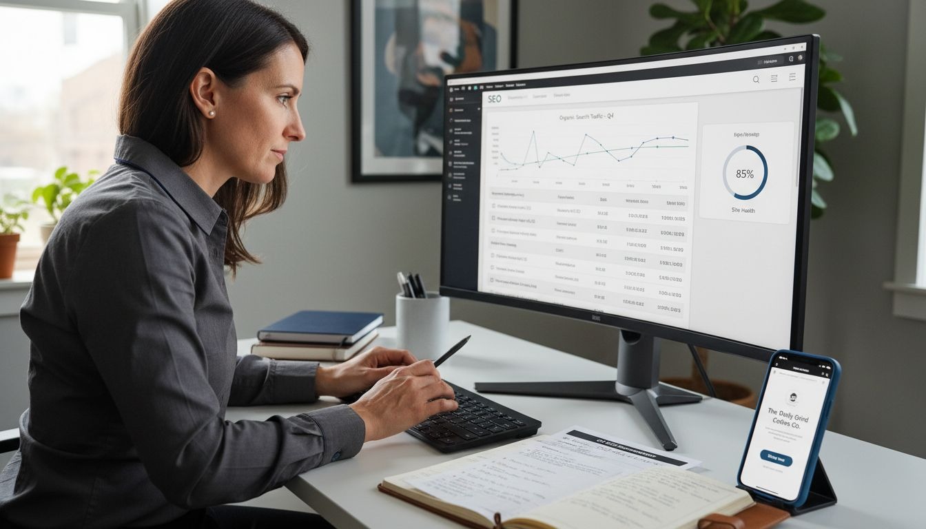 SEO analytics dashboard