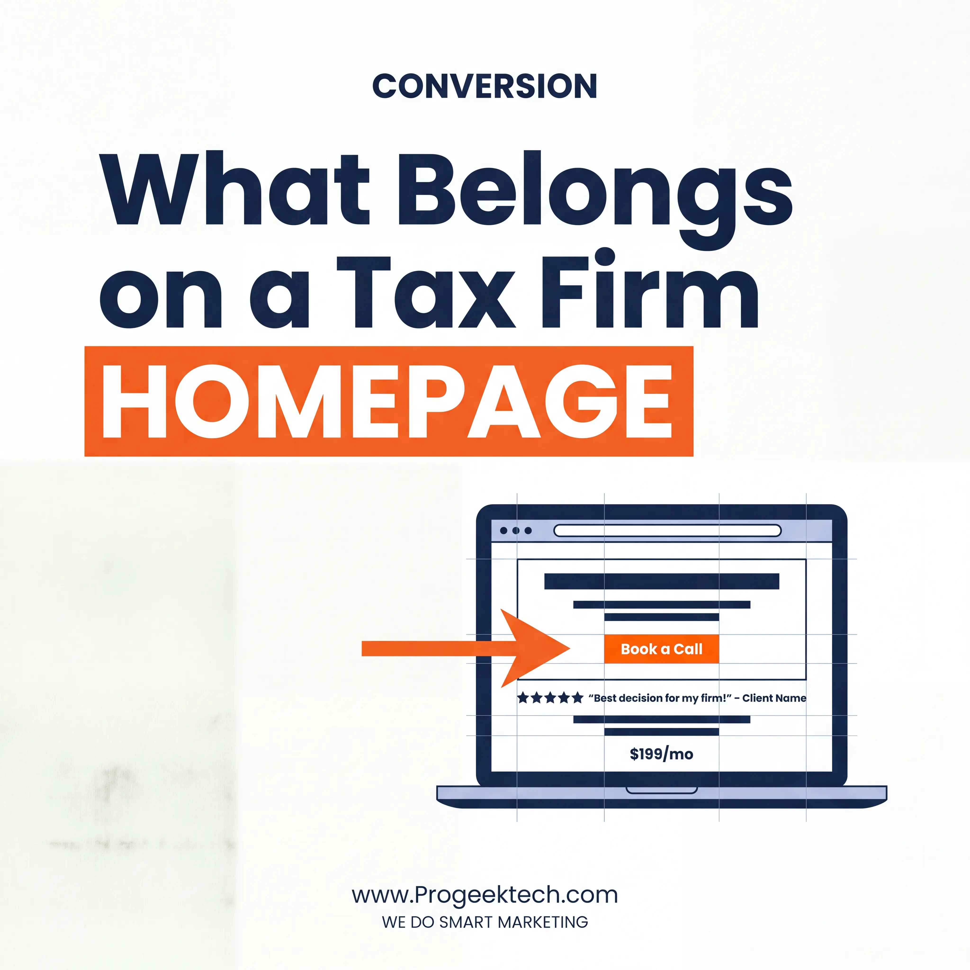 What Should Be on a Tax Firm's Homepage to Actually Convert Visitors? — Progeektech