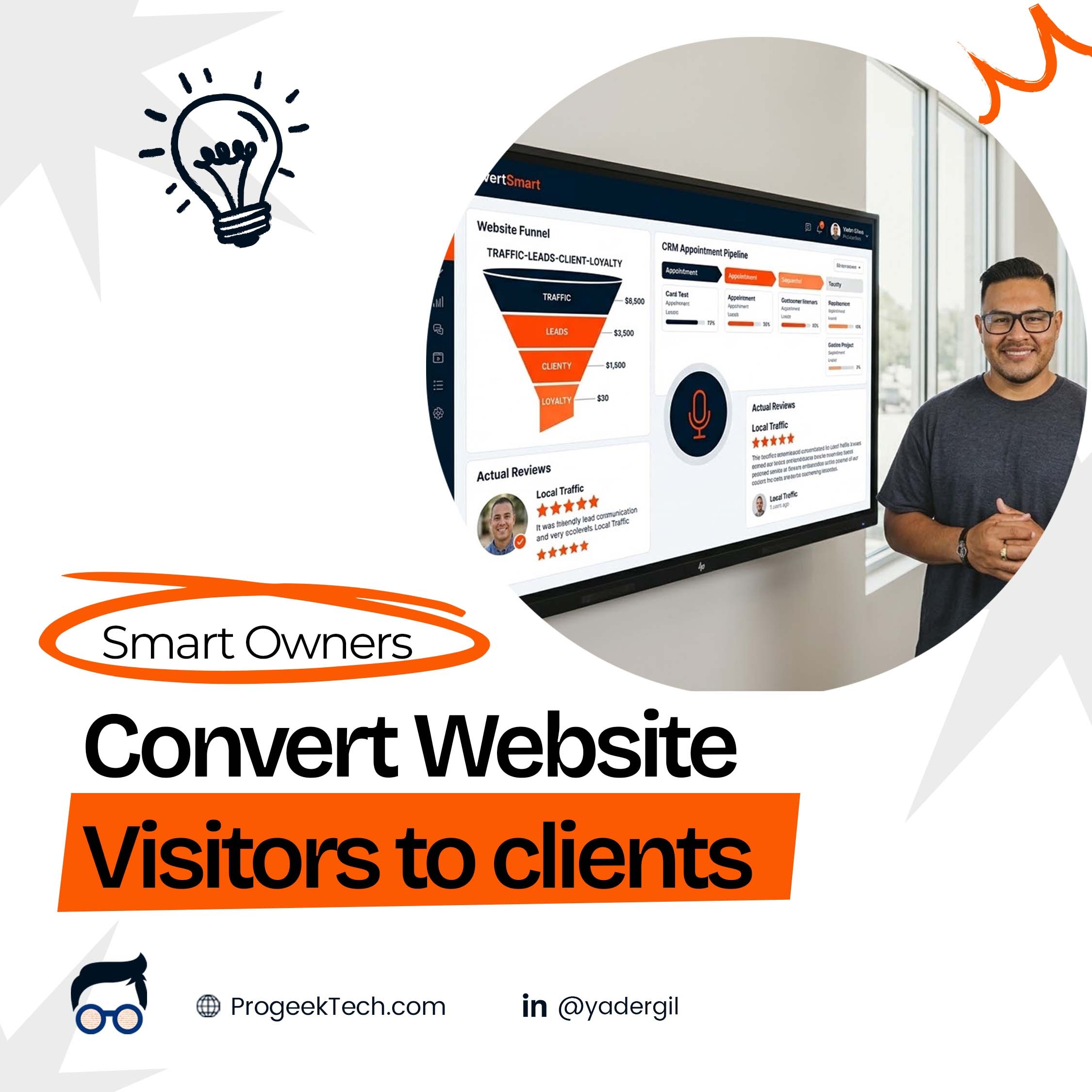 How Smart Business Owners Convert Website Visitors to Clients — Progeektech