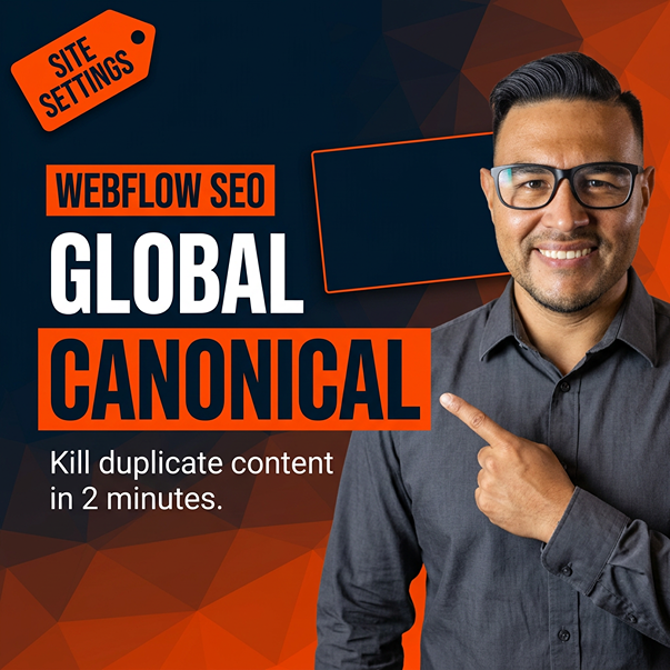 How To Create A Global Canonical Tag In Webflow — Progeektech
