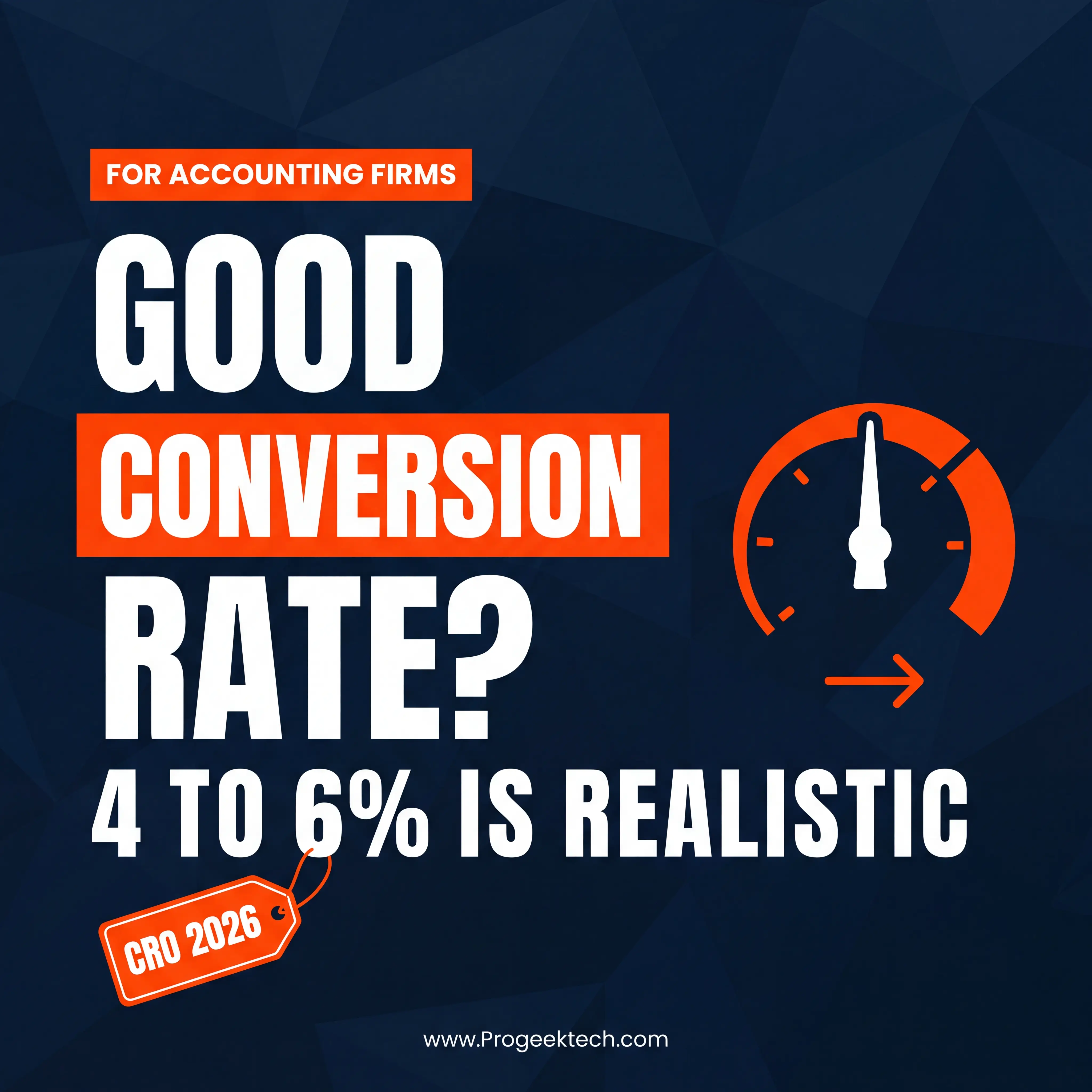 What's a Realistic Website Conversion Rate for an Accounting Firm in 2026? — Progeektech