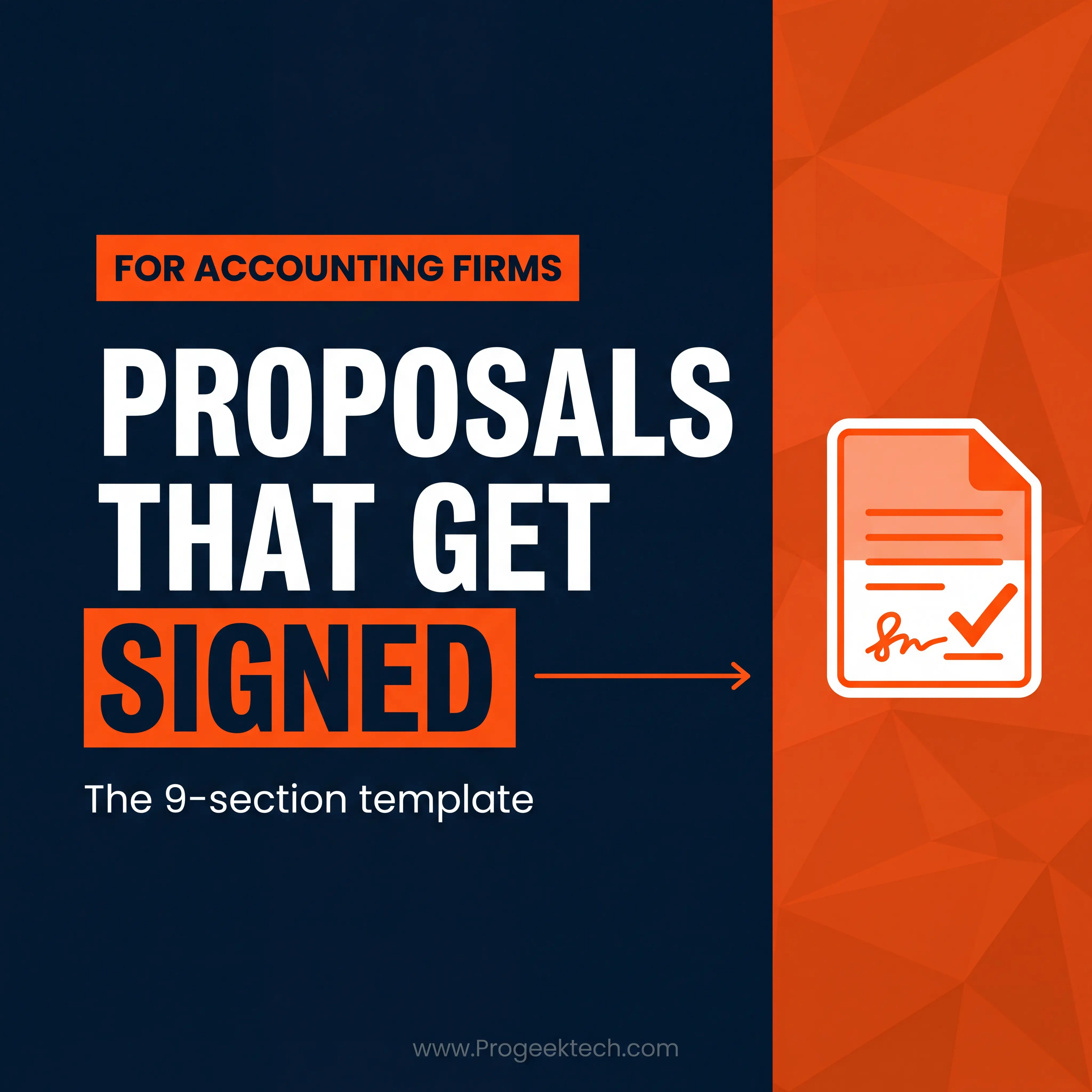 How Do I Write an Accounting Proposal That Gets Signed? (2026 Template Guide) — Progeektech
