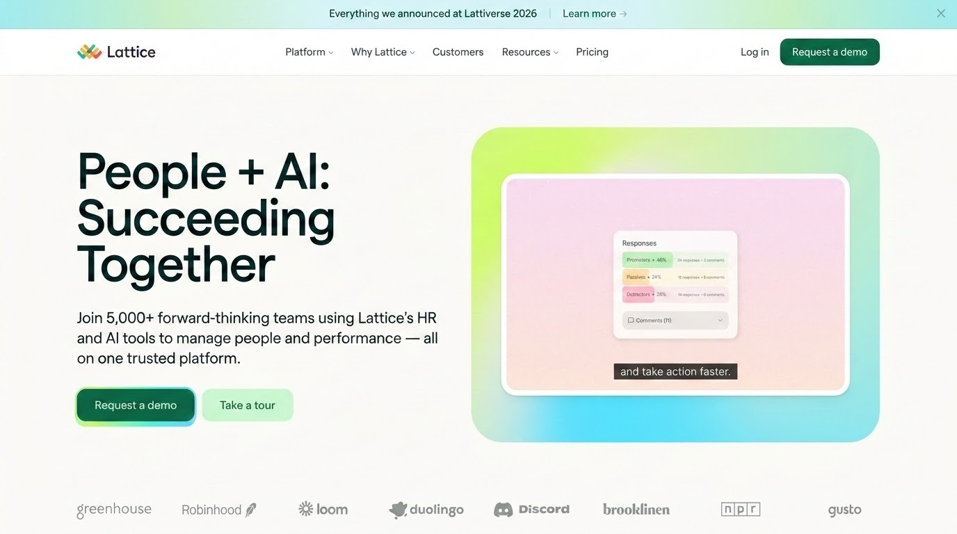 SaaS Website UX Design - Lattice
