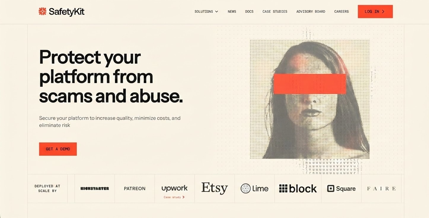 SaaS Website UX Design  SafetyKit