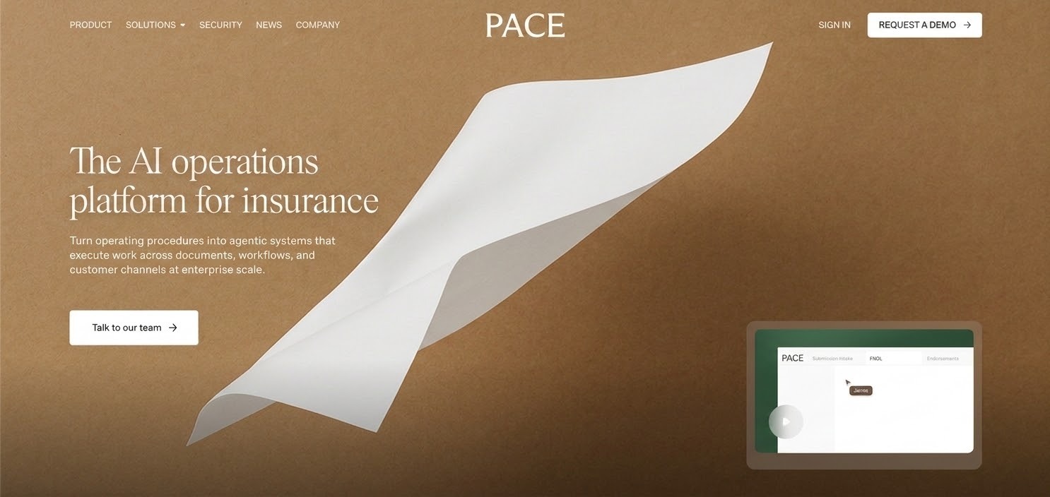 Leading SaaS Website UX Design - Pace