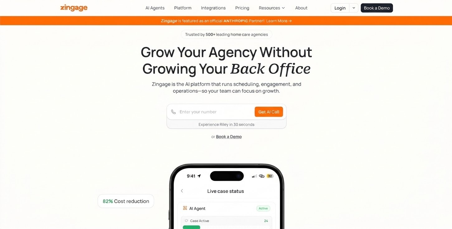 SaaS Website UX Design  - Zingage