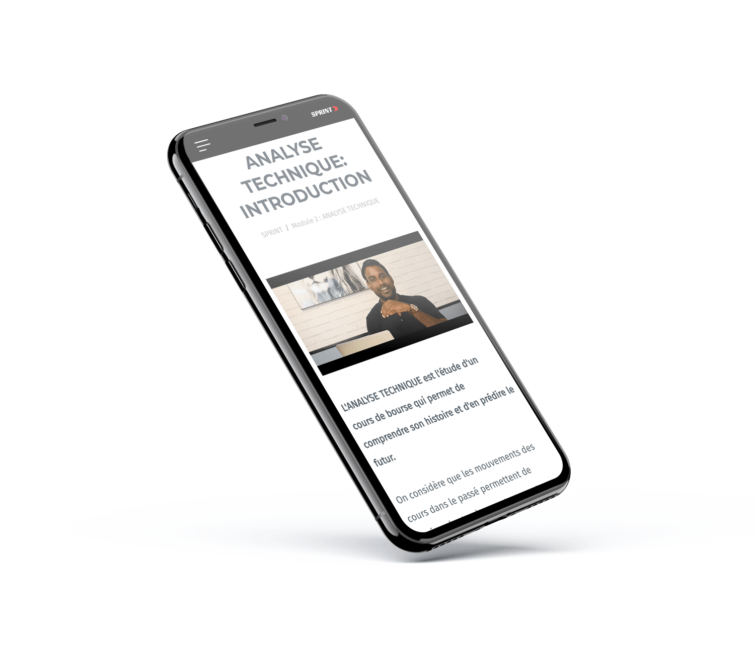 SPRINT sur mobile