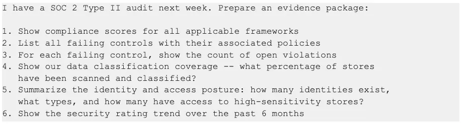 Compliance Audit Evidence Package