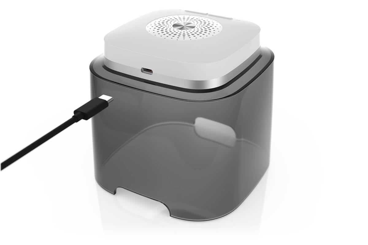 Dry box for all rechargeable hearing aids dry-cap uv 2.2® USB-C socket