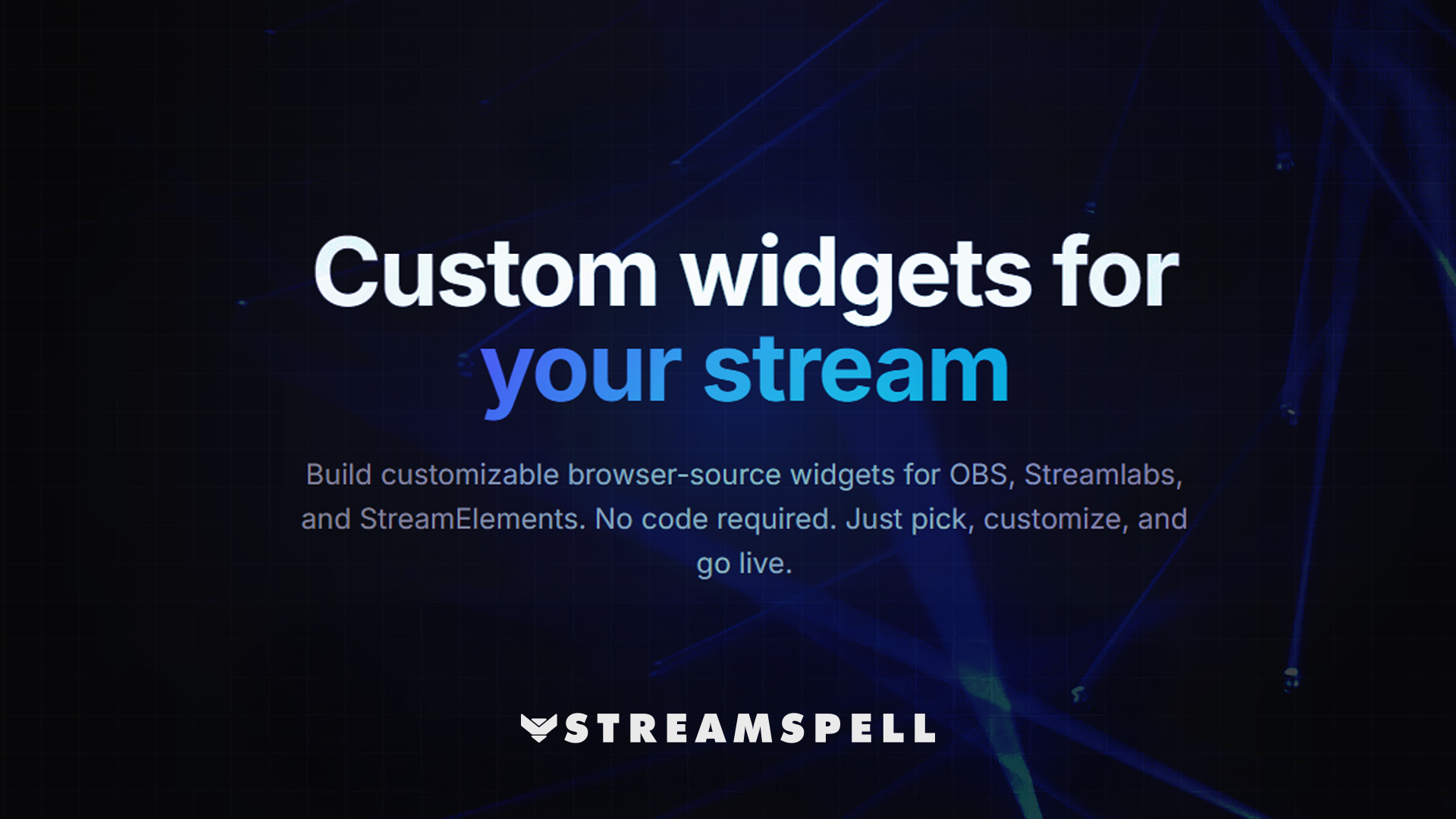 Free No-Code Stream Widgets for OBS, Streamlabs & StreamElements
