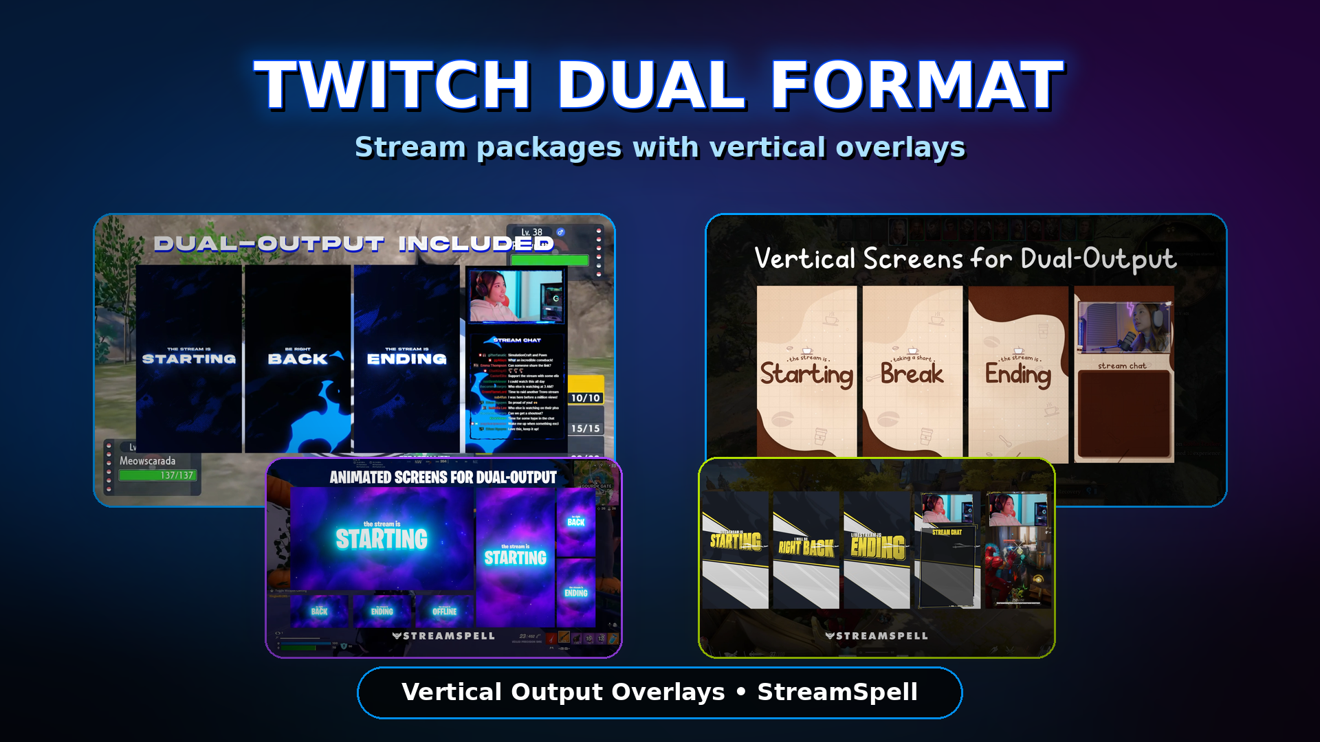 Best Stream Packages for Twitch Dual Format Streaming