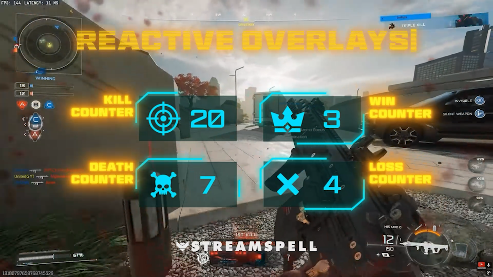 Free Green Neon Stream Overlay entitled New Gen X by StreamSpell