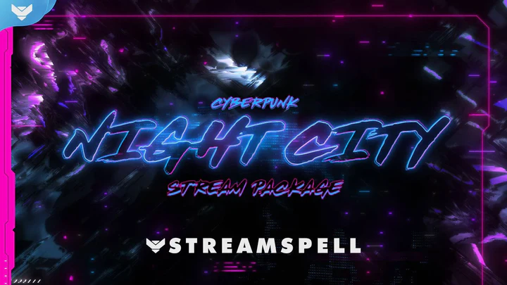 Free Green Neon Stream Overlay entitled New Gen X by StreamSpell