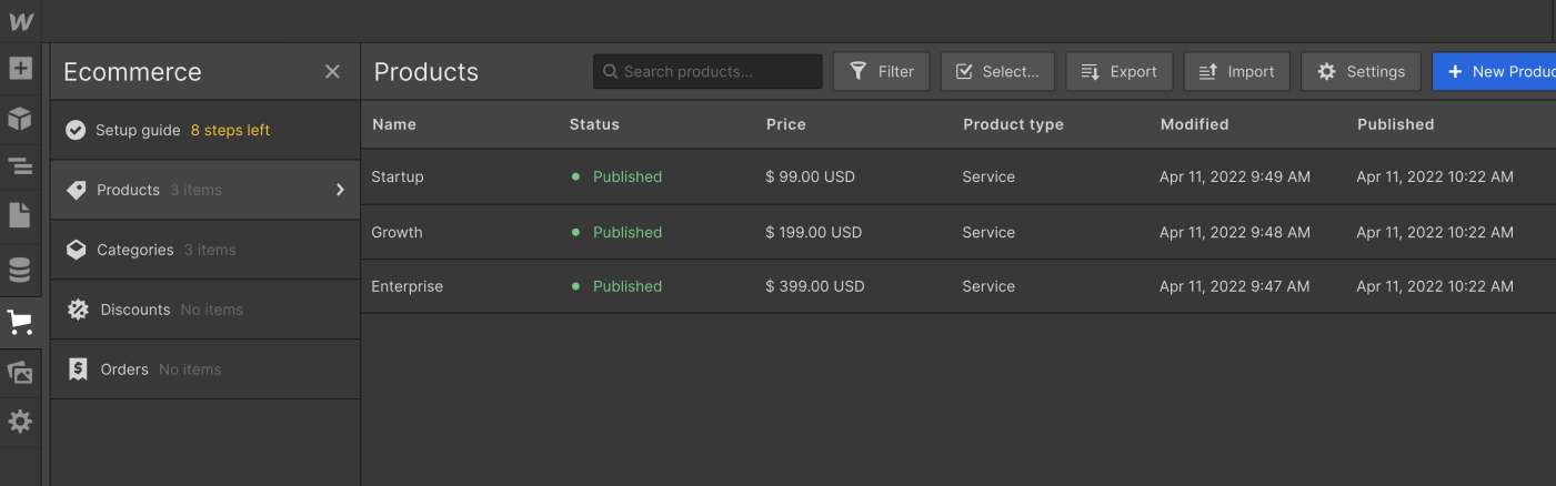 eCommerce Collection - Techly X Webflow Template
