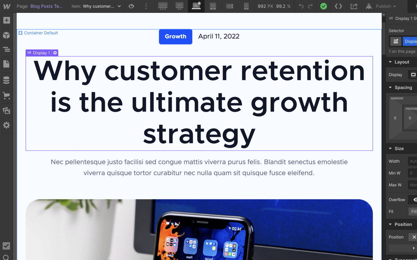 CMS Page - Techly X Webflow Template