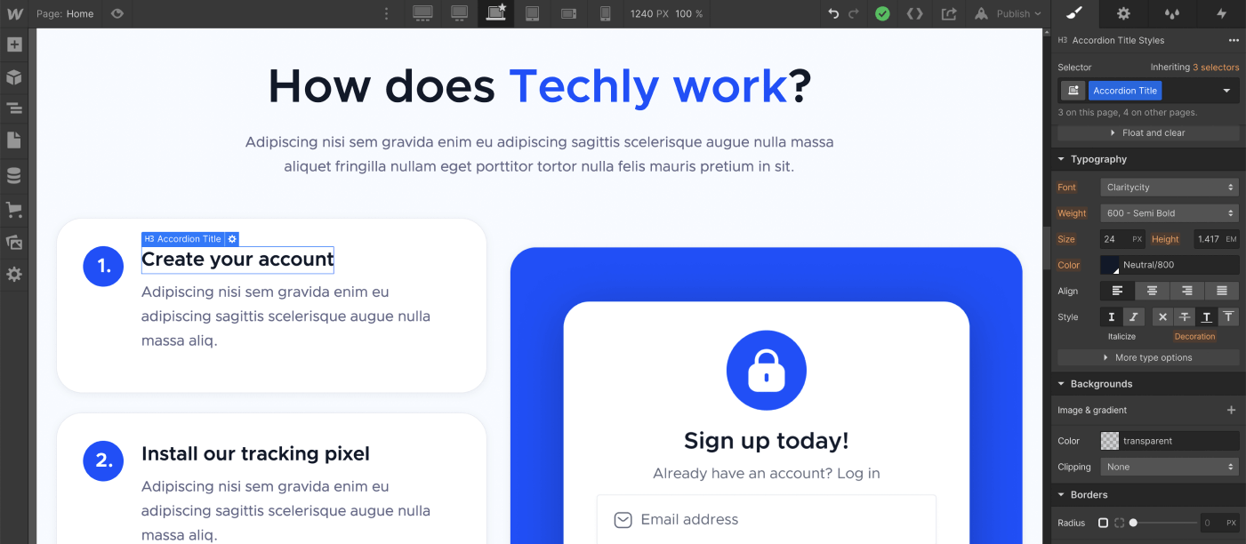 Static Content - Techly X Webflow Template