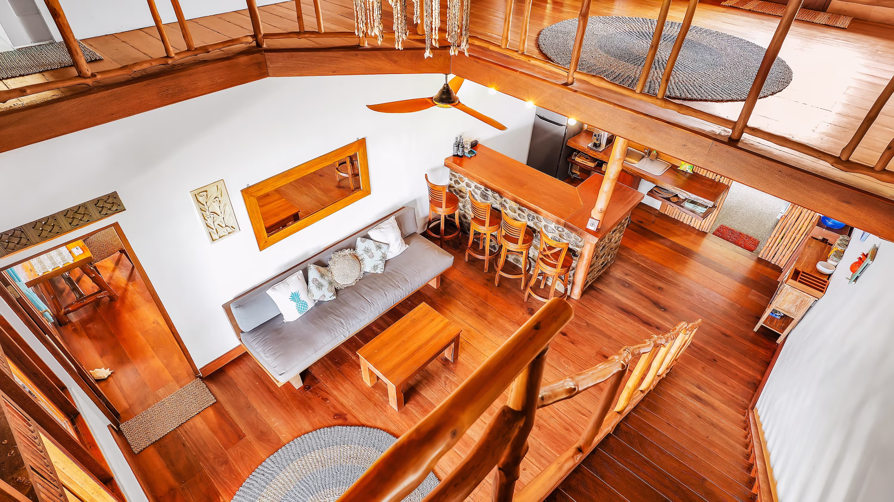 Lounge bar from above