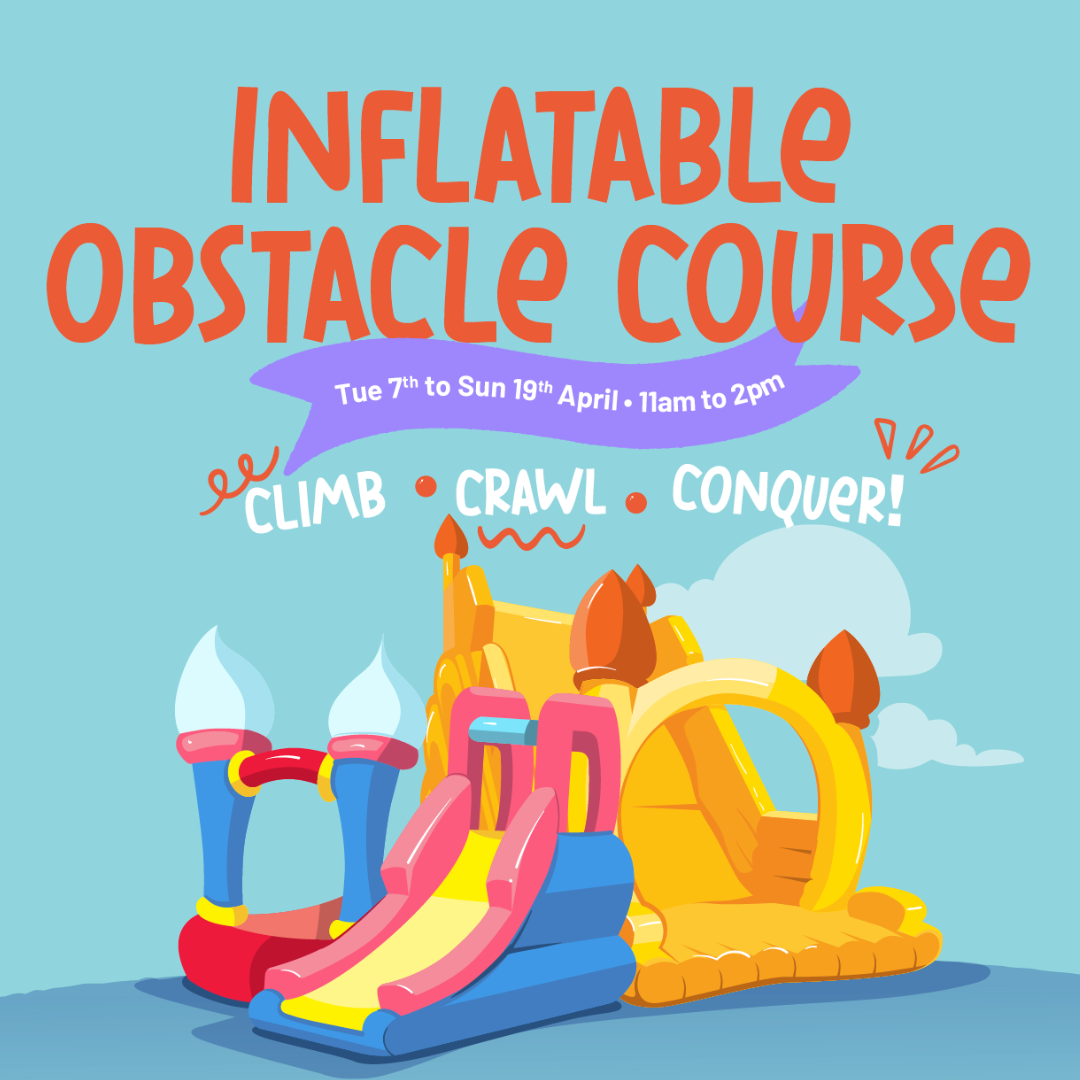Inflatable obstacle course at Hillarys Boardwalk