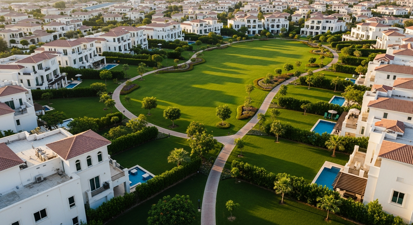 Motor City, a residential community in Dubai near GEMS Founders School Al Barsha
