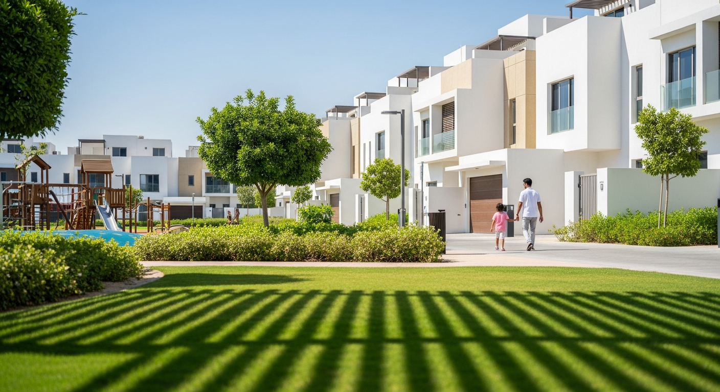 Jumeirah Village Circle (JVC), a residential community in Dubai near Dwight School Dubai