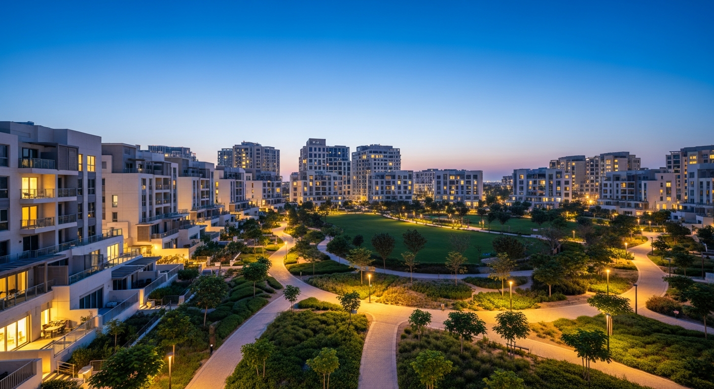 Jumeirah Village Circle (JVC), a residential community in Dubai near Dubai Heights Academy Al Barsha South