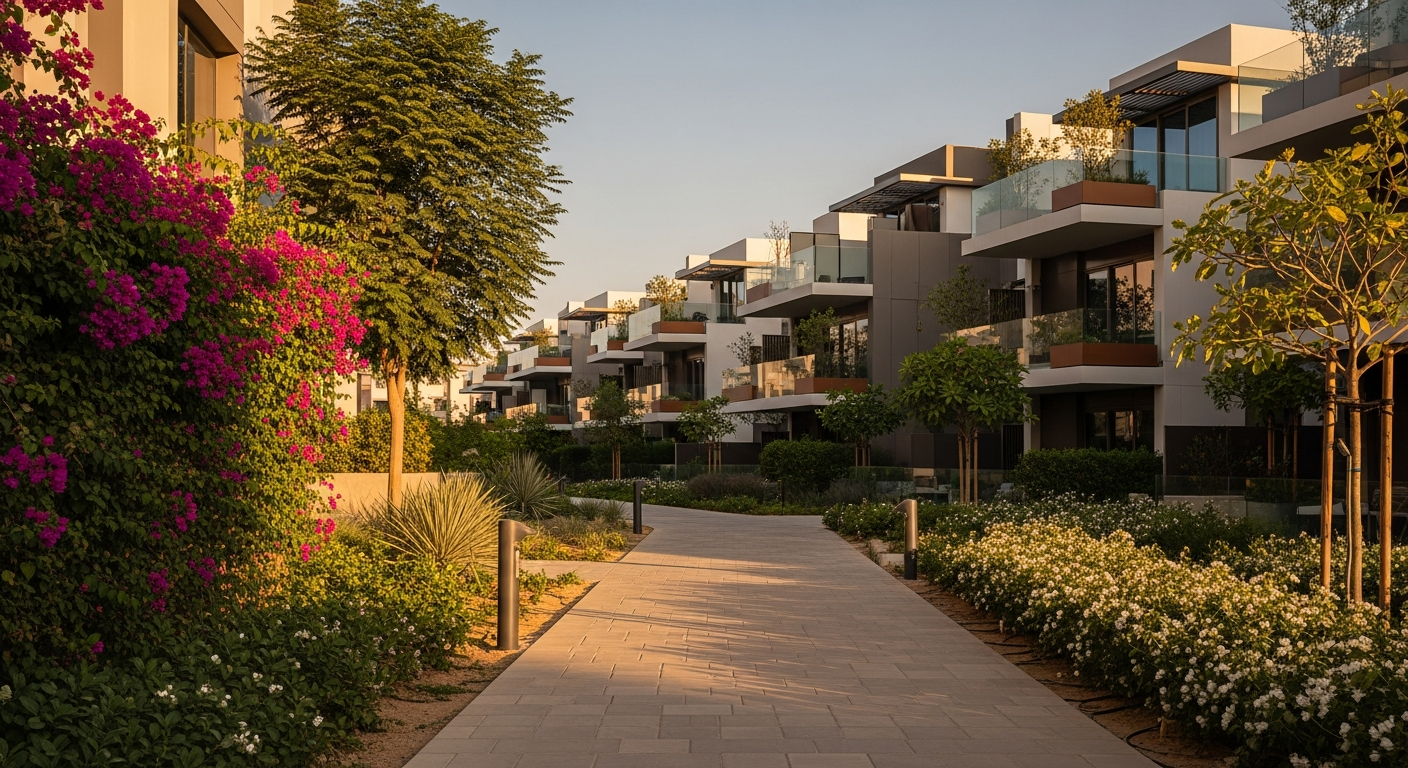 Jumeirah Village Circle (JVC), a residential community in Dubai near Al Barsha Pond Park