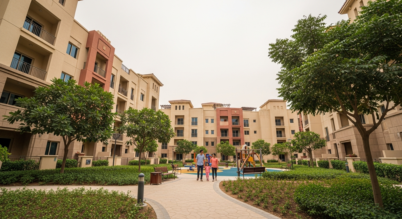 Remraam, a residential community in Dubai near Jebel Ali School Damac Hills