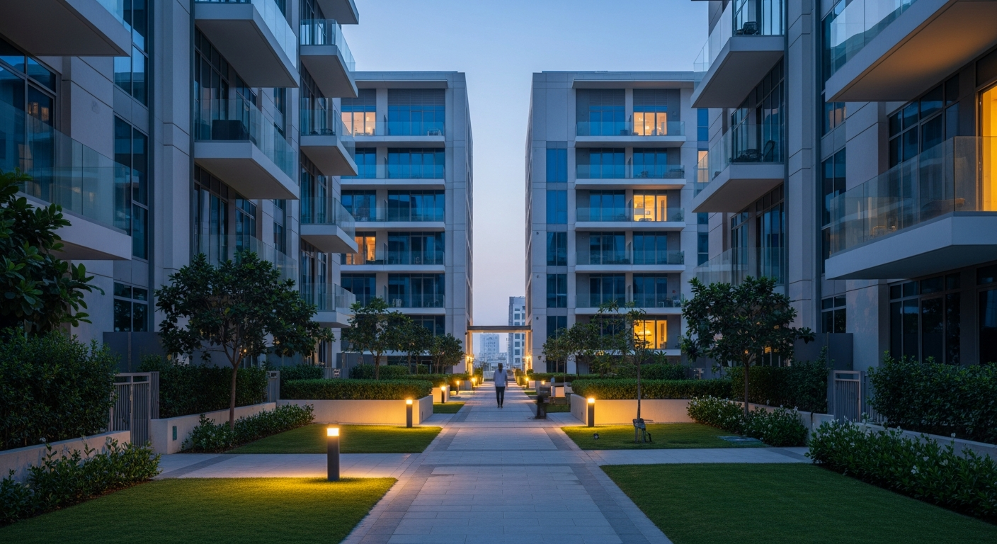 Dubai Production City, a residential community in Dubai near Sunmarke School JVT