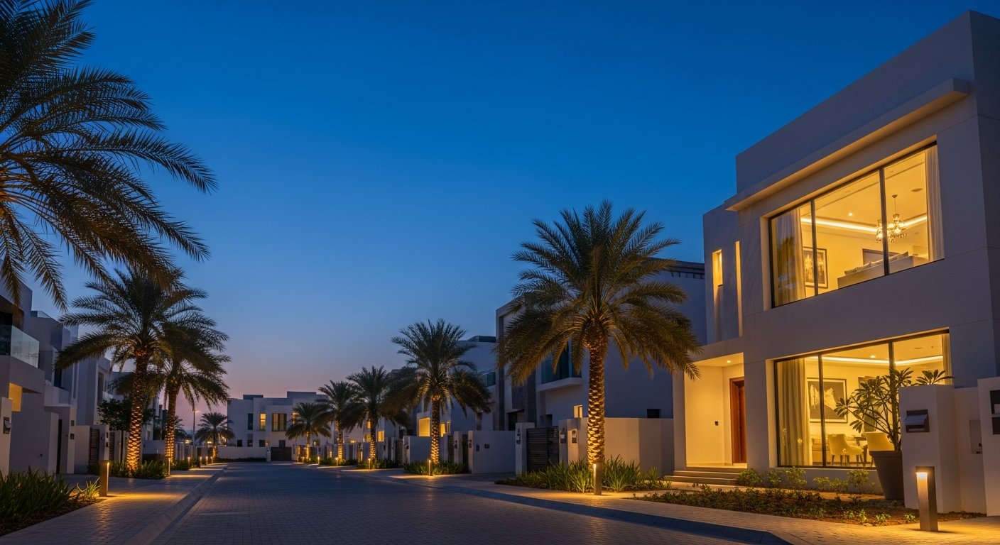 Modern residential villa in one of the top neighbourhoods near Durham School Dubai Sports City