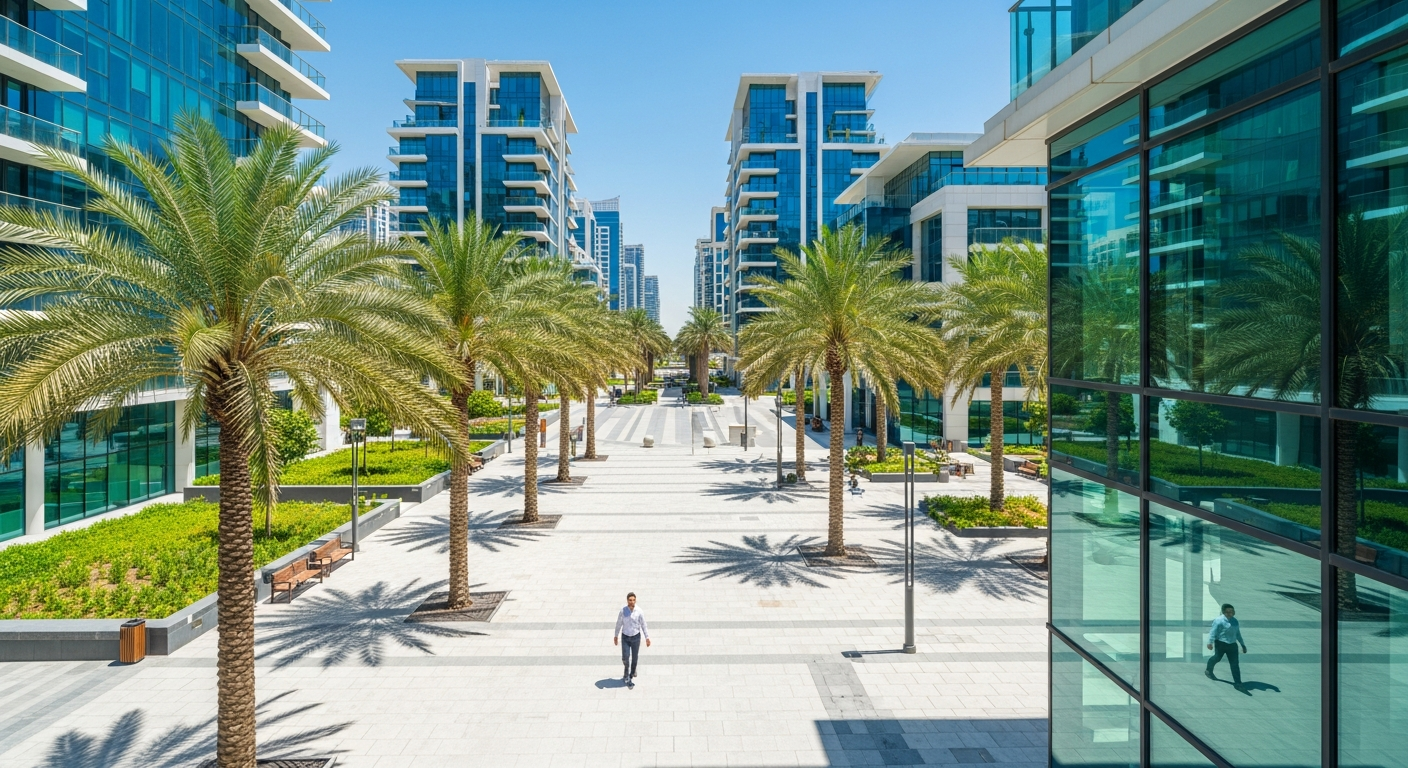 Dubai Media City, a residential community in Dubai near Regent International School The Greens