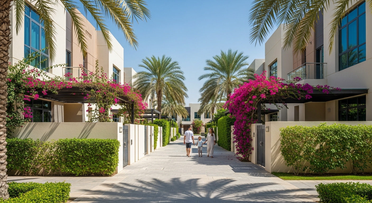 Jebel Ali Village, a residential community in Dubai near Reel Cinemas Jebel Ali Recreation Club