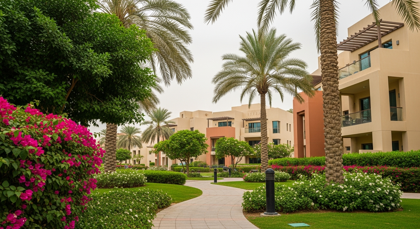 Discovery Gardens, a residential community in Dubai near Reel Cinemas Jebel Ali Recreation Club
