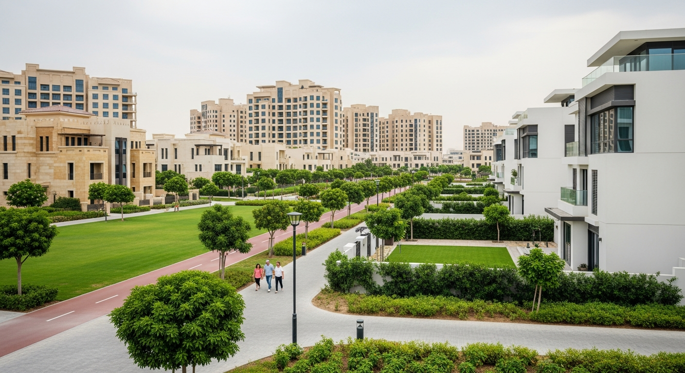 Meydan, a residential community in Dubai near North London Collegiate School Dubai