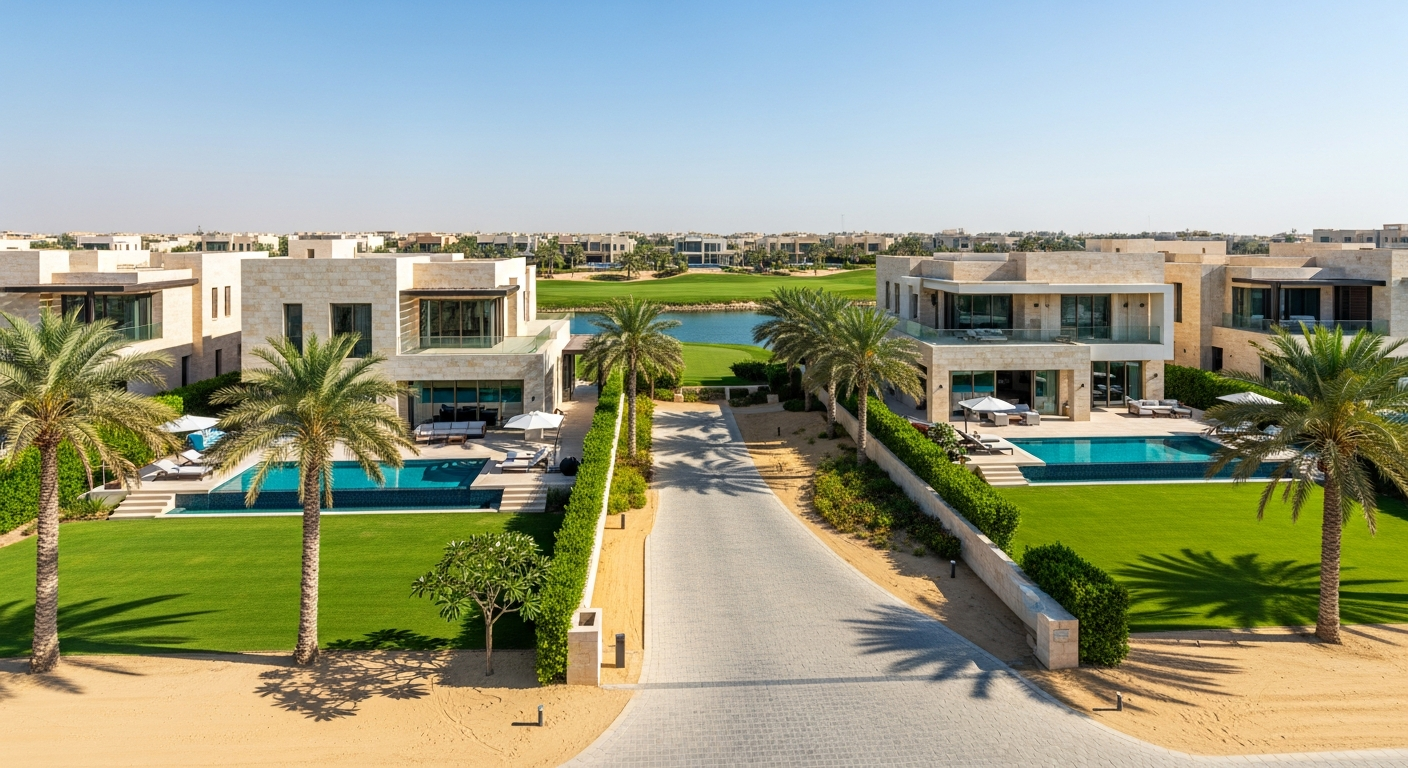 Emirates Hills, a residential community in Dubai near GEMS World Academy Dubai