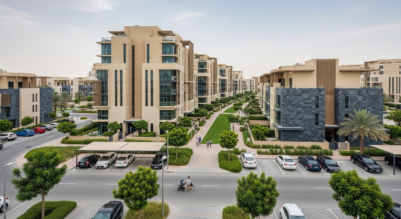 Dubailand Residence Complex (DLRC), a residential community in Dubai near GEMS FirstPoint School The Villa