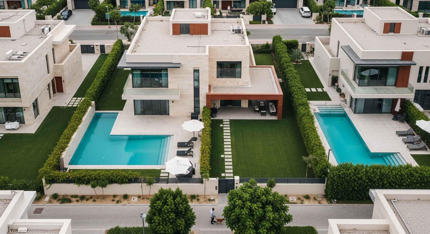 Jumeirah Park, a residential community in Dubai near The Winchester School Jebel Ali