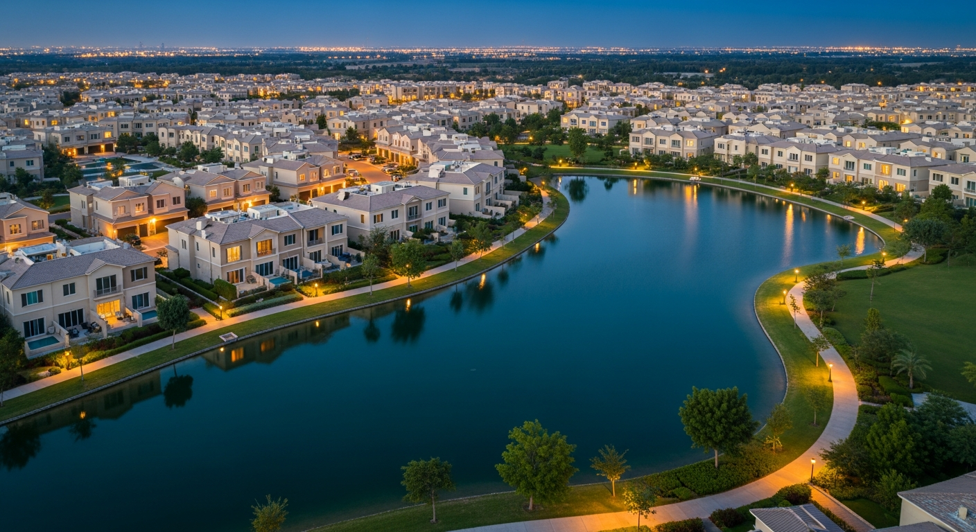 The Springs, a residential community in Dubai near The Winchester School Jebel Ali