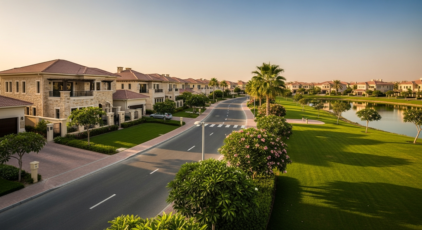 The Meadows, a residential community in Dubai near The Winchester School Jebel Ali