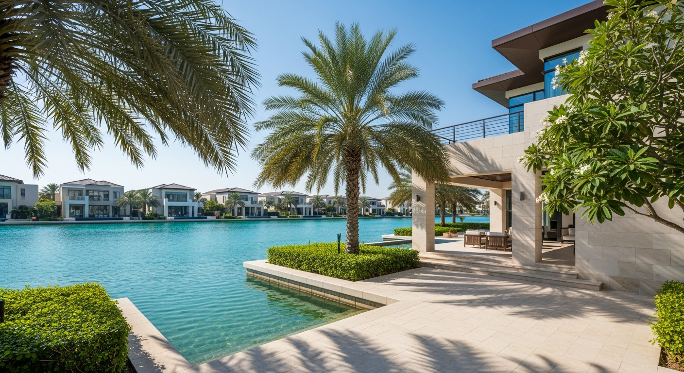 Jumeirah Islands, a residential community in Dubai near Emirates International School Meadows