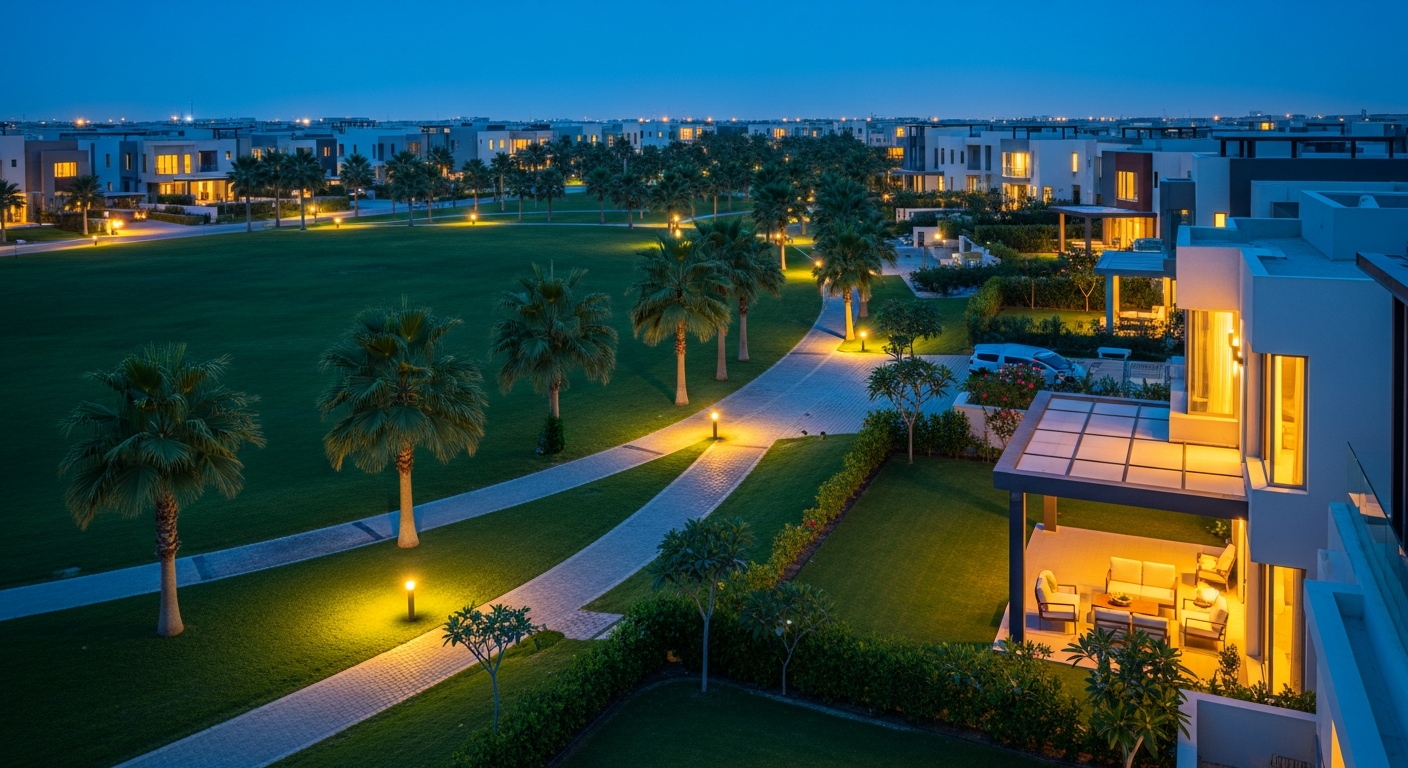 Green Community West, a residential community in Dubai near Green Community Park
