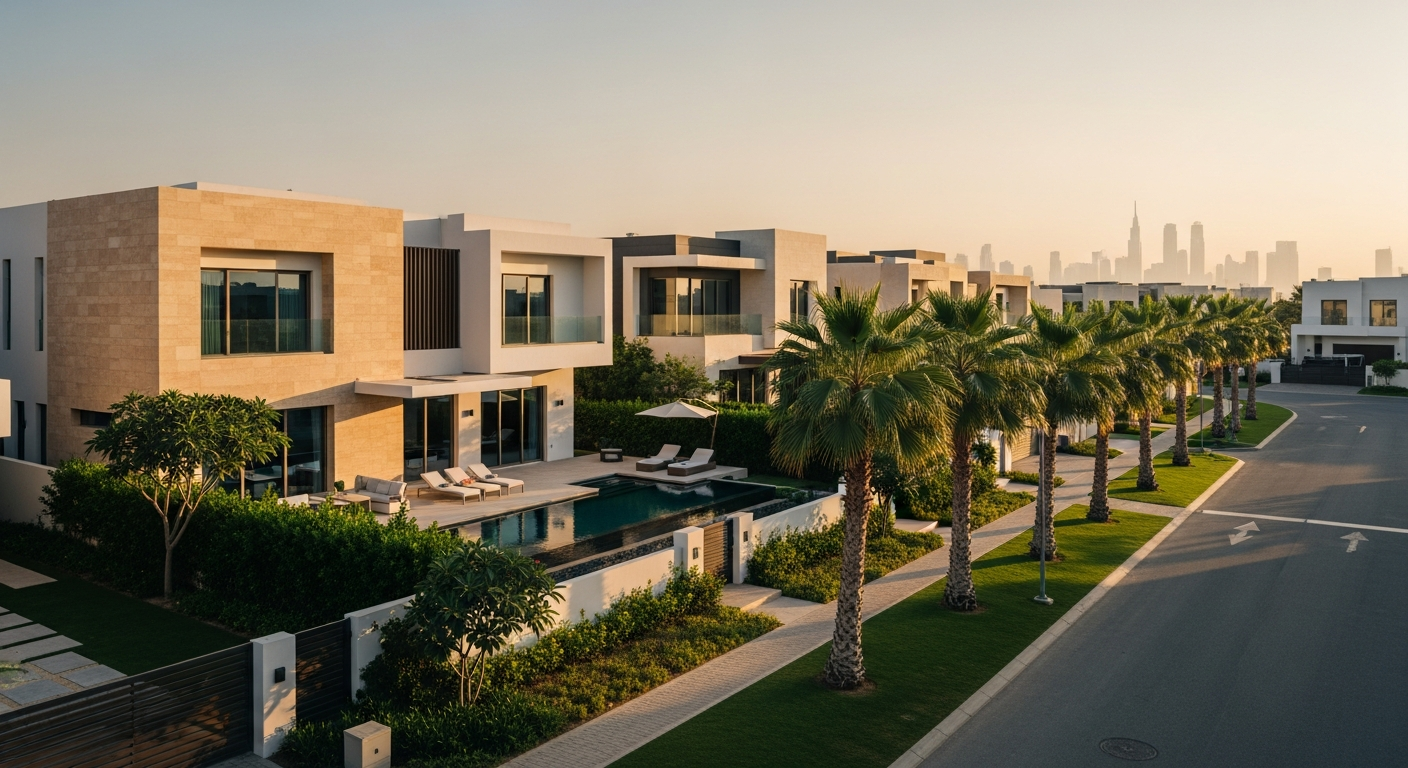 Luxury modern residential homes located in one of the best villa communities in Dubai