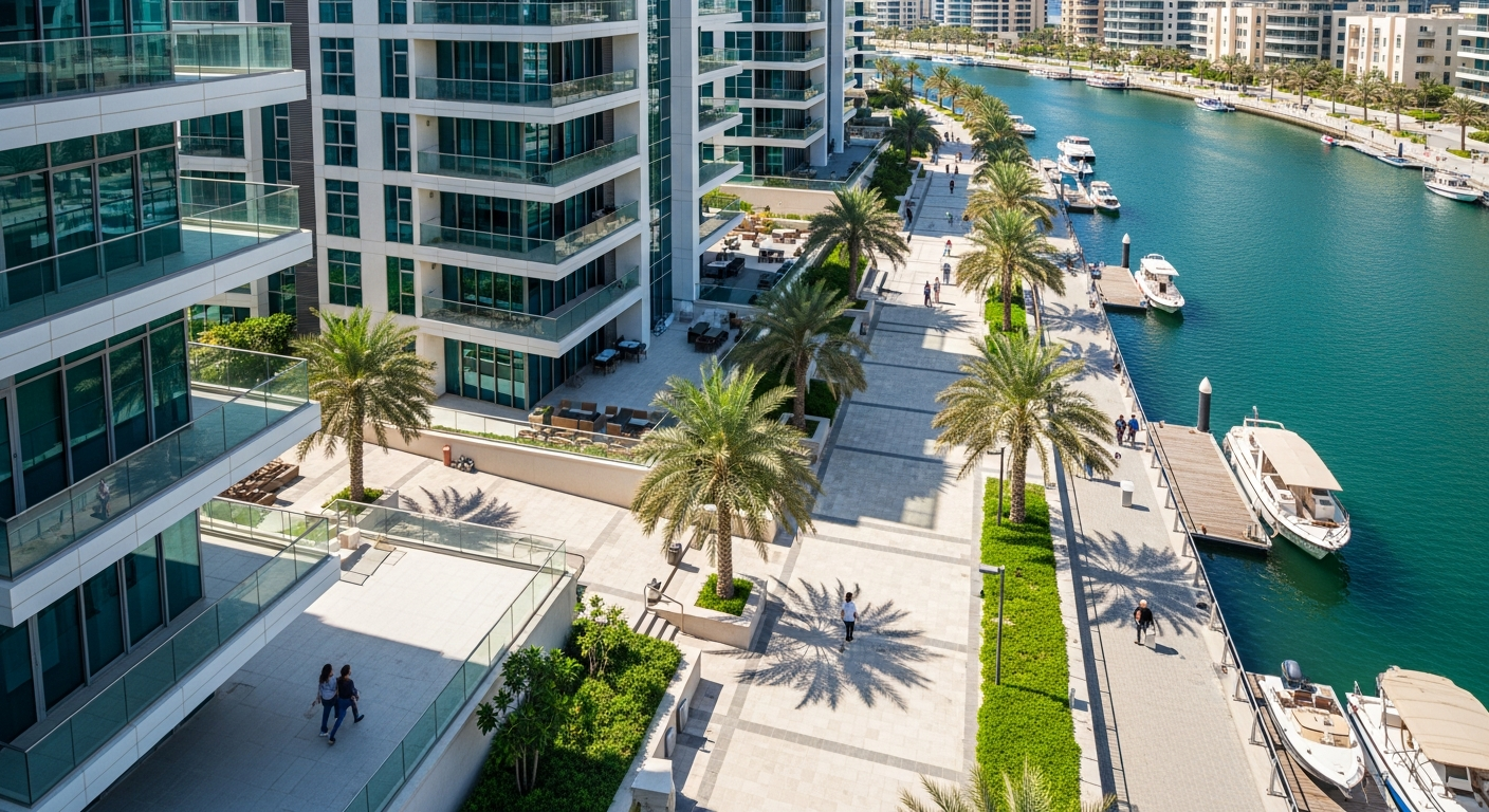 Dubai Festival City, a residential community in Dubai near Al Diyafah High School