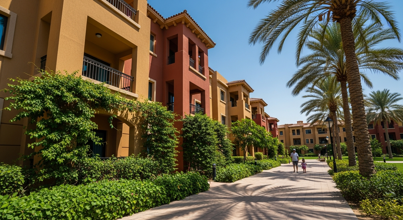 Discovery Gardens, a residential community in Dubai near Al Ghaf Private School