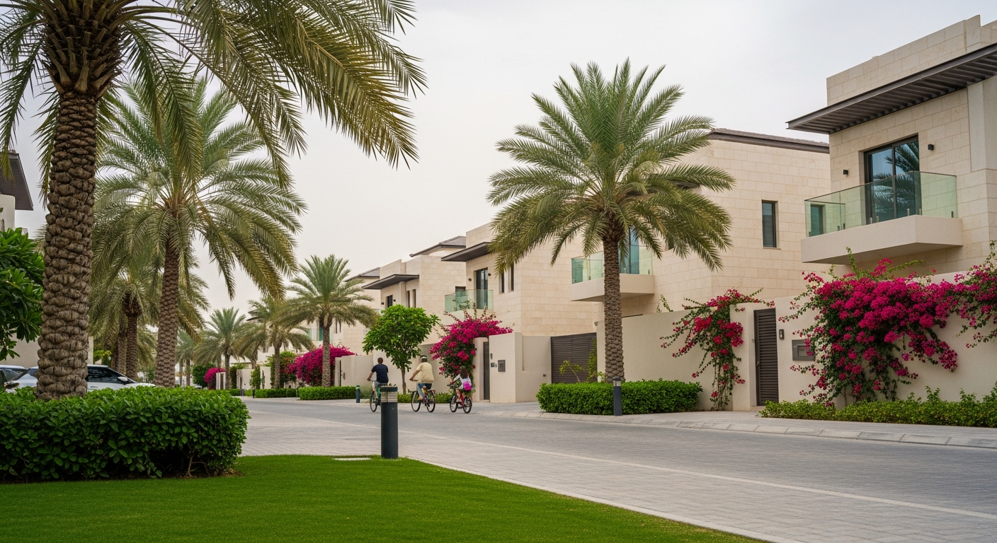 Jumeirah Park, a residential community in Dubai near Al Ghaf Private School