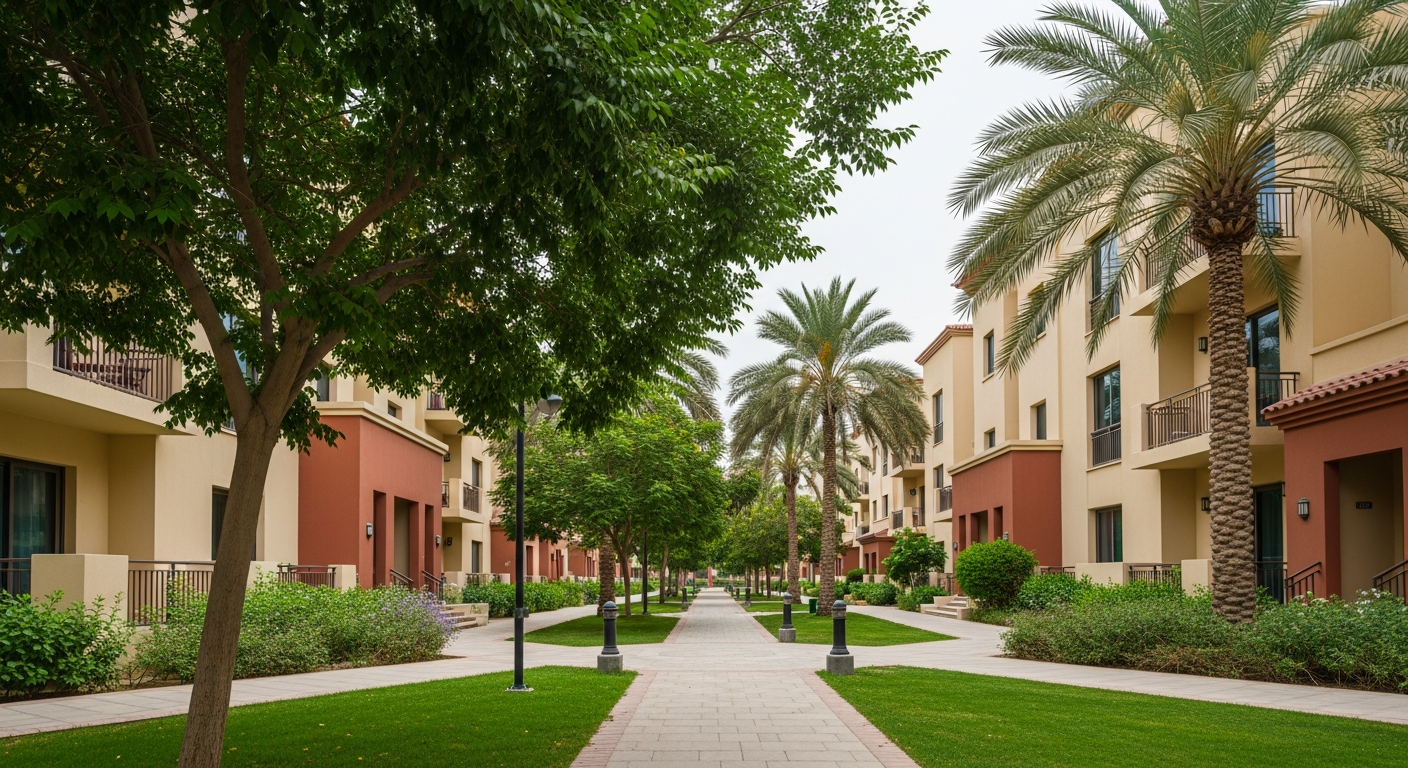 The Gardens, a residential community in Dubai near Al Ghaf Private School