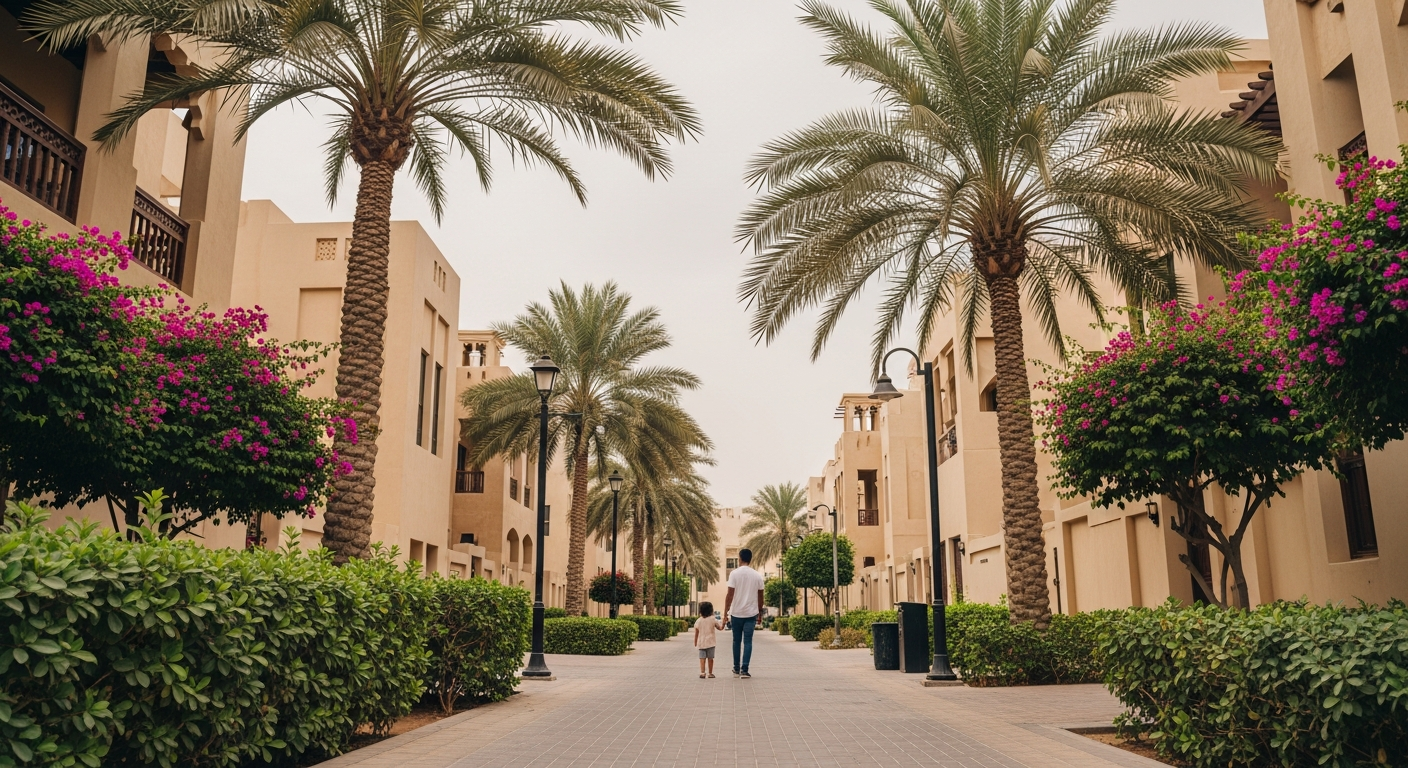 Satwa, a residential community in Dubai near Al Shurooq Private School